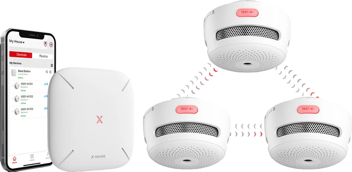 Startpaket X-Sense Smart brandvarnaresystem