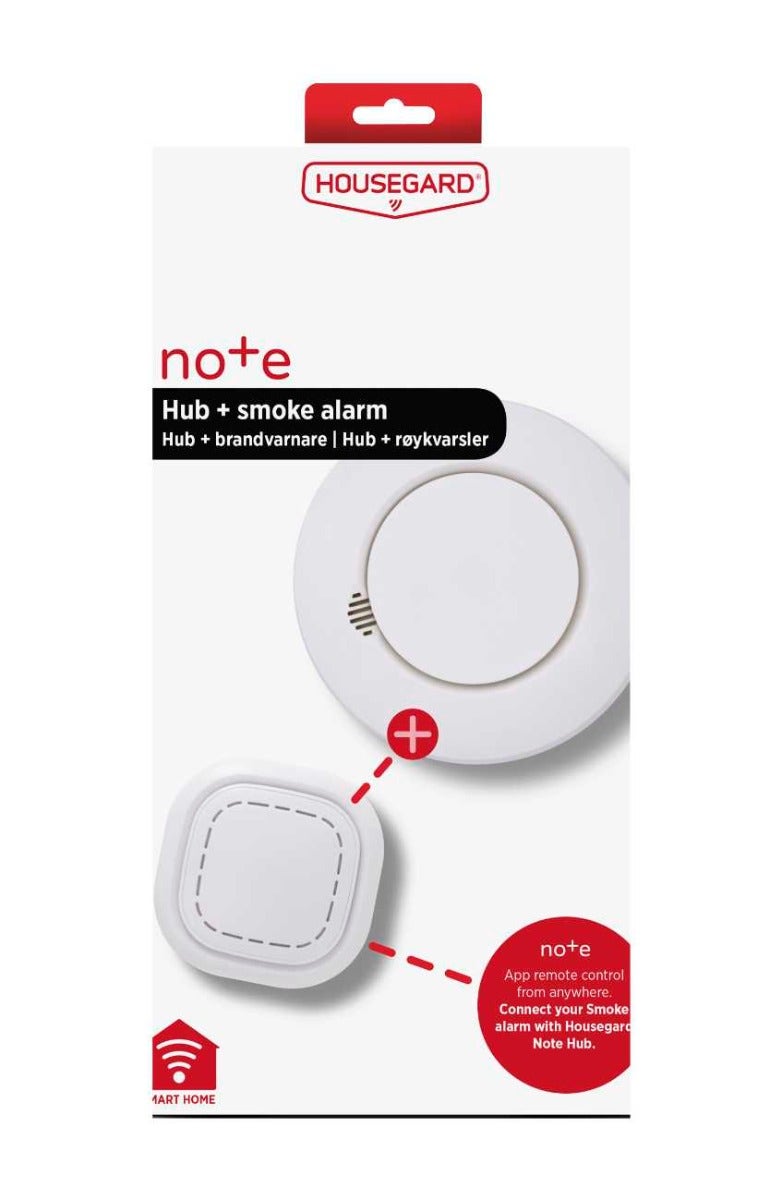 Smart brandvarnaresystem Housegard Note - Startpaket med hub och en brandvarnare – bild 3 – St George