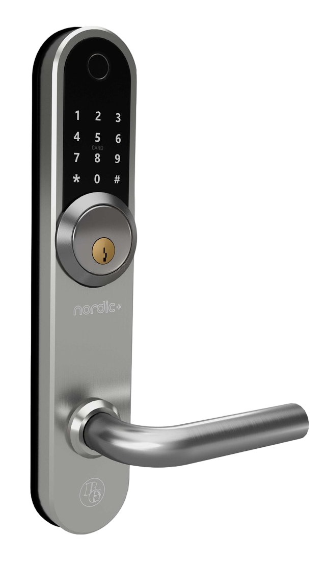 Smart digitalt lås BG 4000 Nordic+ Silver