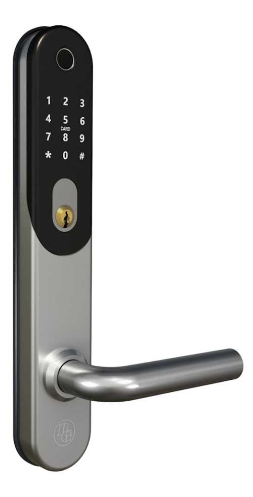 Smart digitalt dörrlås BG 5000 för oval låscylinder Silver