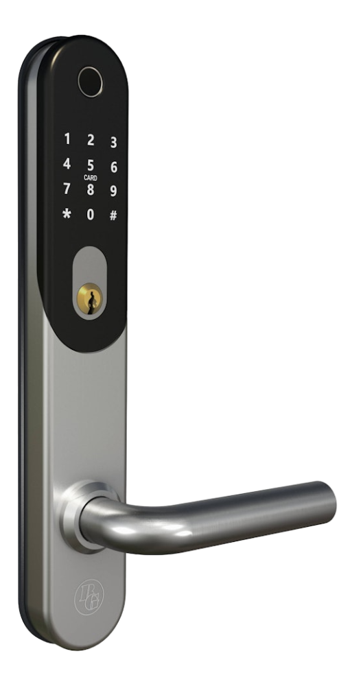 Smart digital lås BG 5000 Silver utsidan