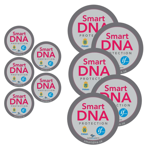 Dekalpaket "SmartDNA Protection" med 10 dekaler