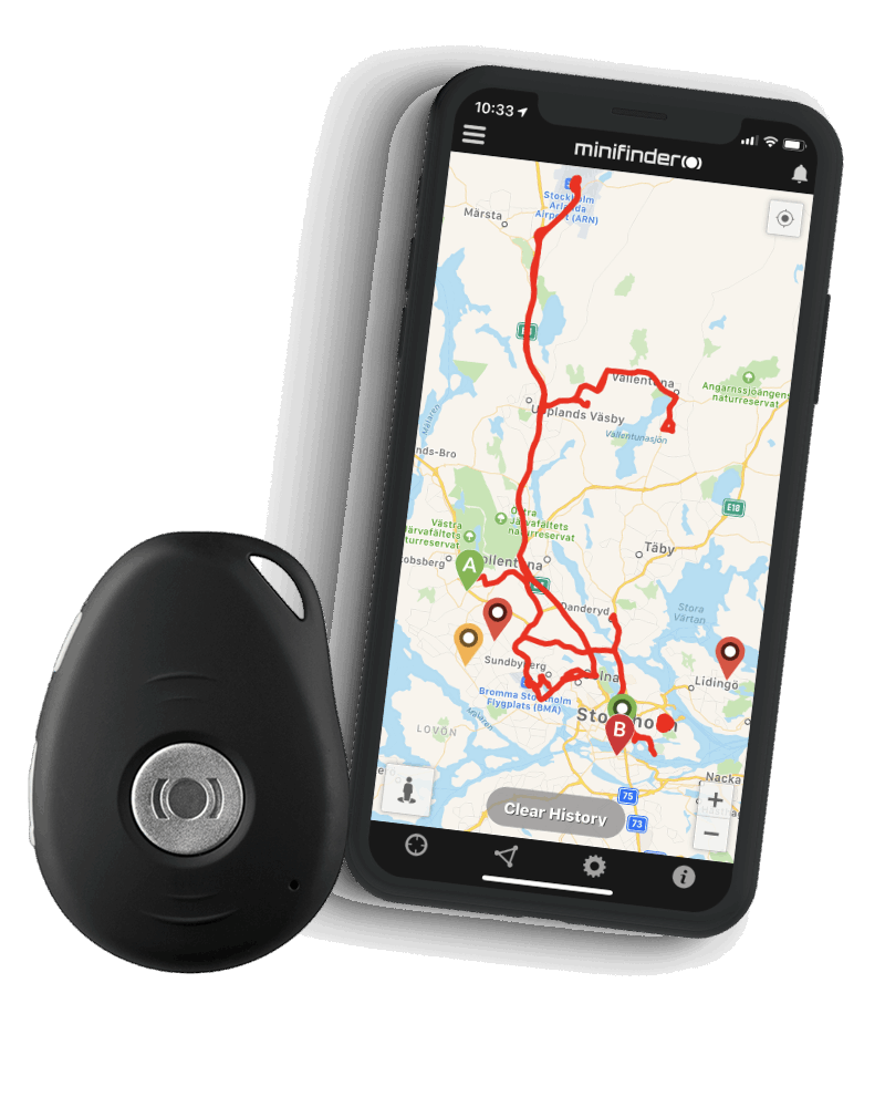 Trygghetslarm och spårsändare MiniFinder® Pico 4G