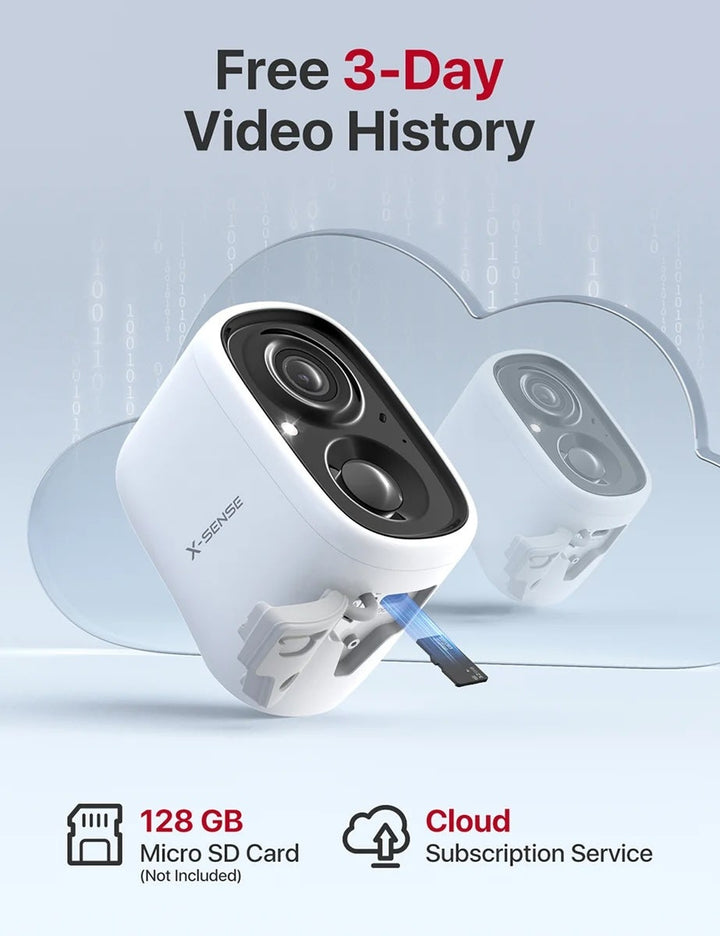 Inom- & utomhuskamera X-Sense SSC0A med WiFi och solcellsladdare