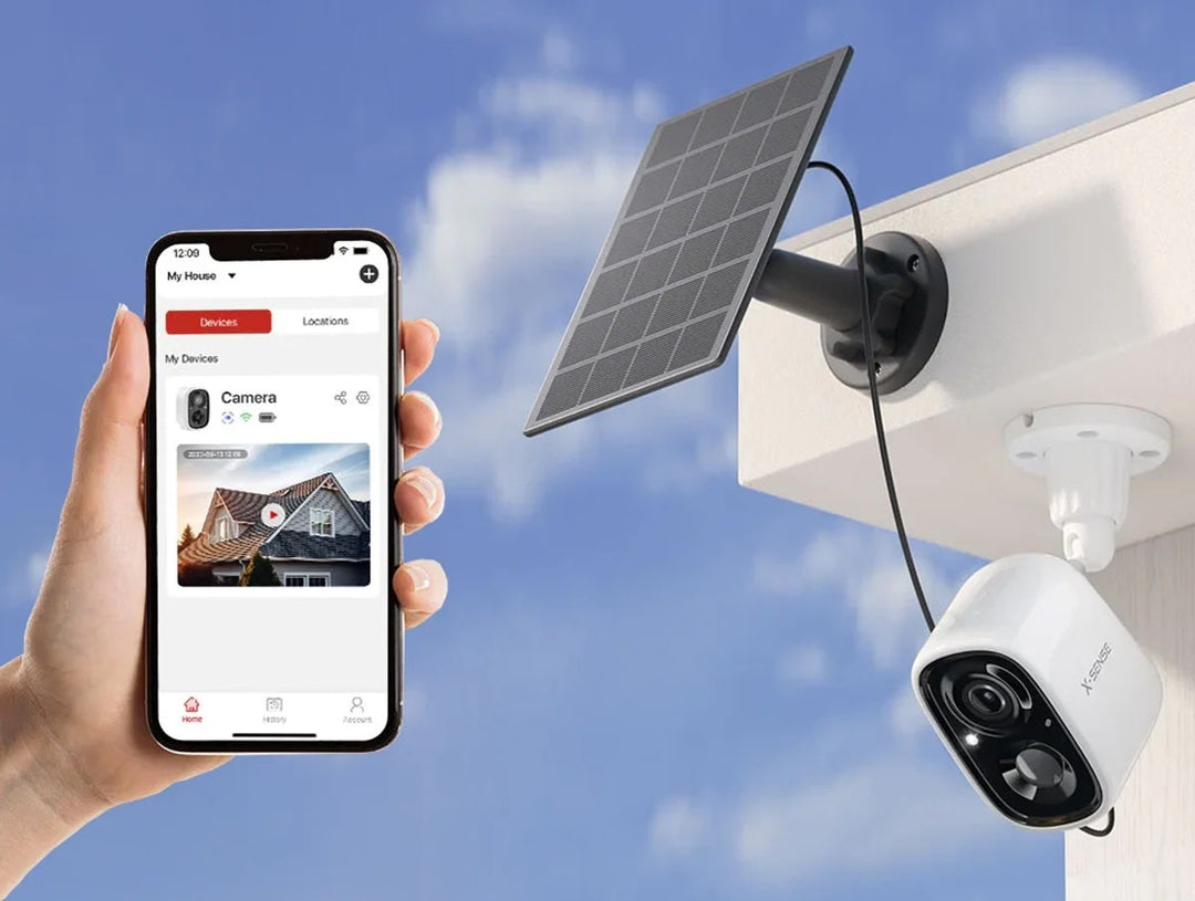 Inom- & utomhuskamera X-Sense SSC0A med WiFi och solcellsladdare