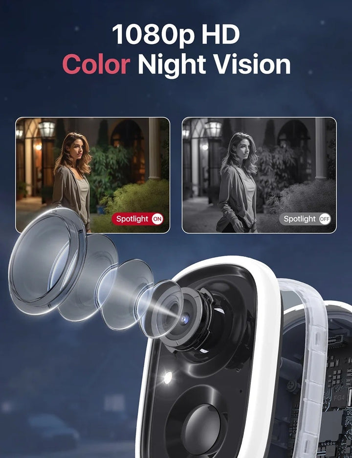 Inom- & utomhuskamera X-Sense SSC0A med WiFi och solcellsladdare