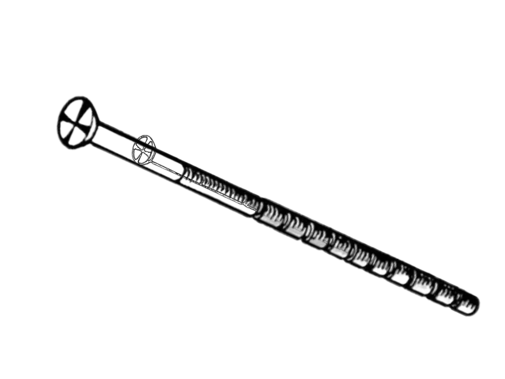 St George Security Store Envägsskruv M5 aus vernickeltem Stahl, 115 mm lang für erhöhten Einbruchschutz