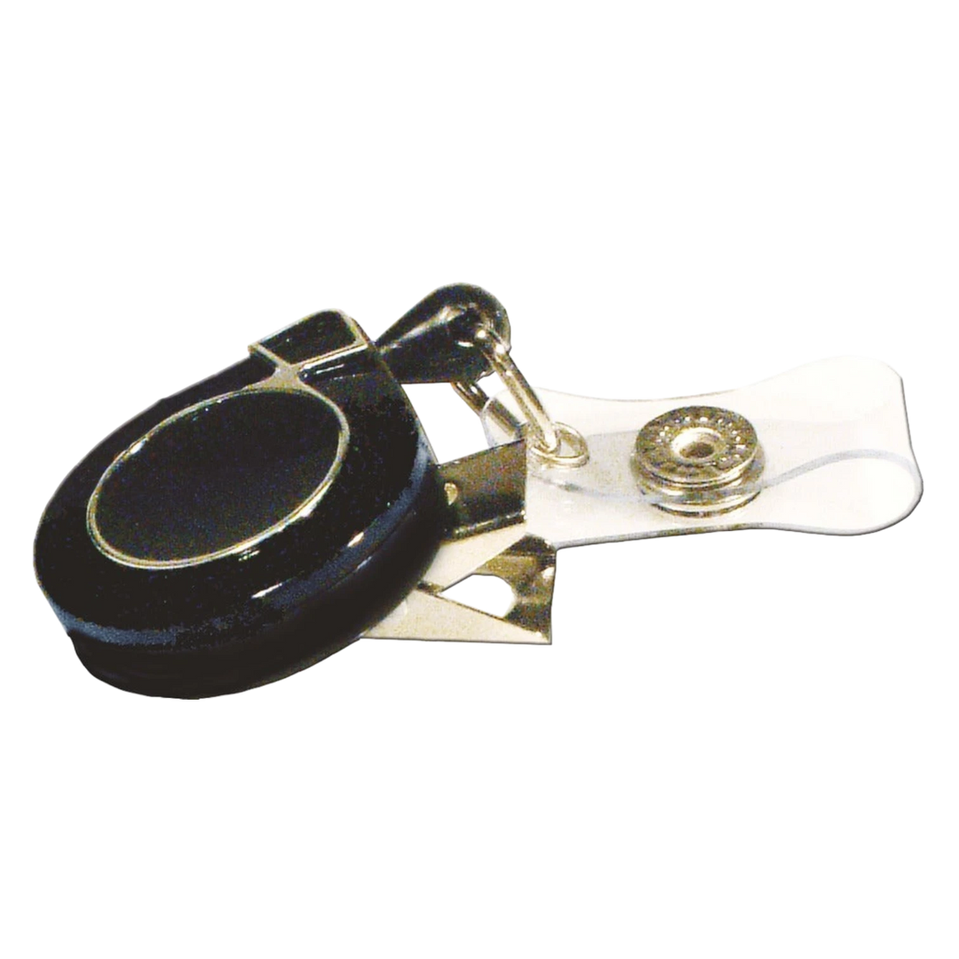St George Security Store schwarzer Ausweishalter mit Vinyllina und Metallclip für ID-Karten