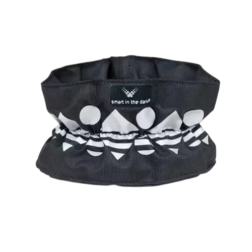 St George Security Store gerafftes Reflexarmband in Schwarz mit geometrischem 3M Scotchlite Muster für Jacken