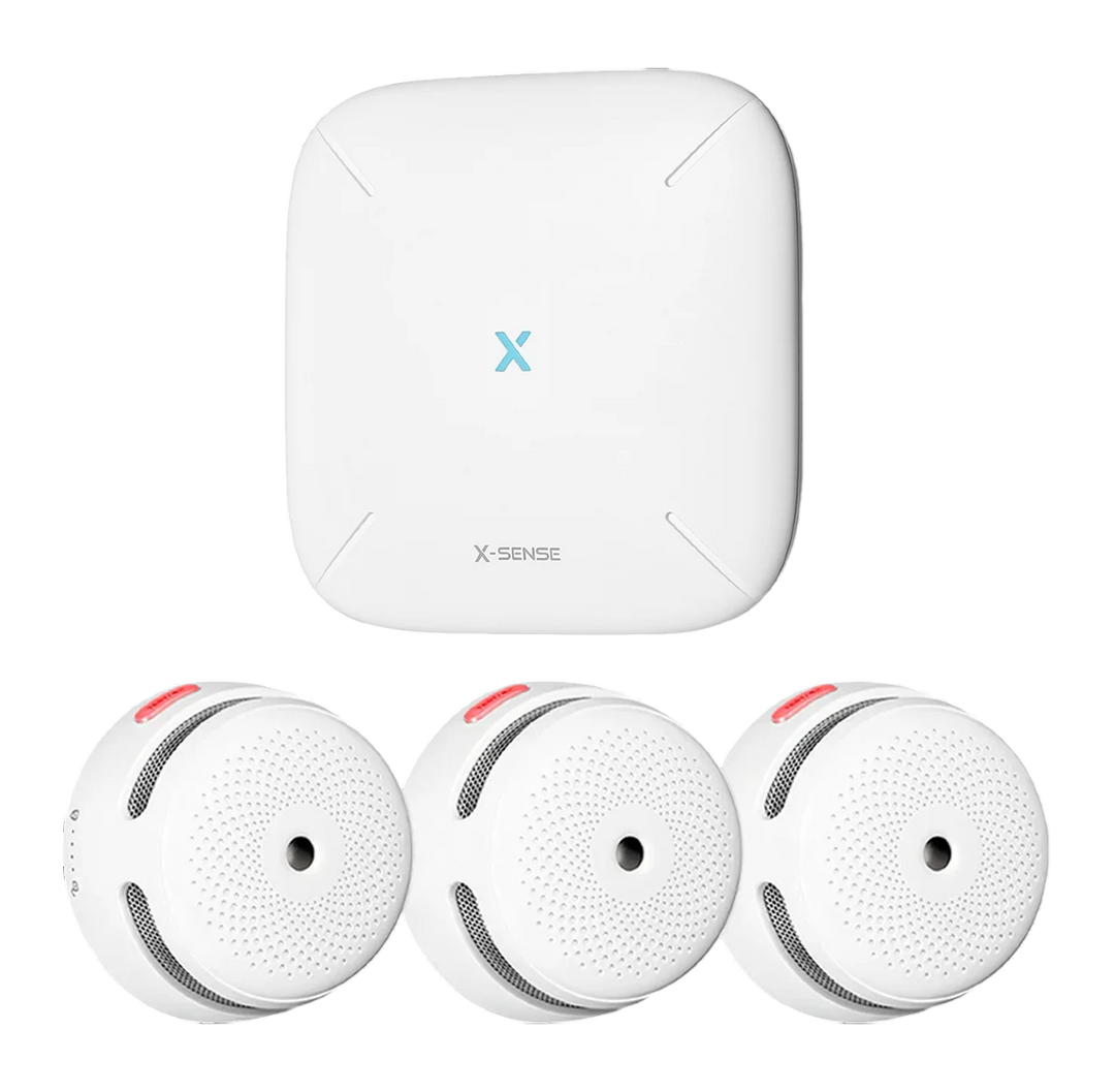 Startpaket X-Sense Basstation + 3-pack Rökvarnare