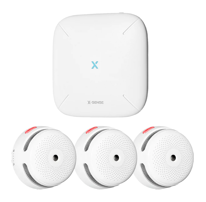 Startpaket X-Sense Basstation + 3-pack Rökvarnare