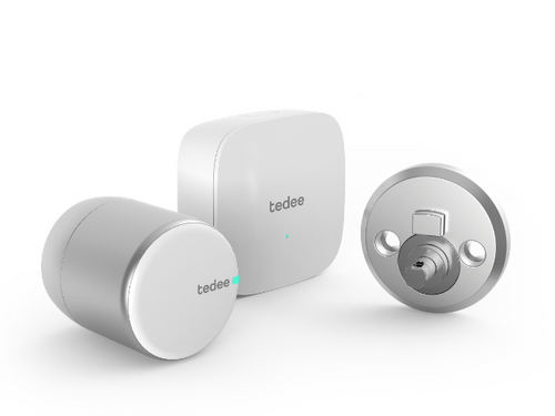 Komplett paket tedee Pro Silver - smart digitalt dörrlås