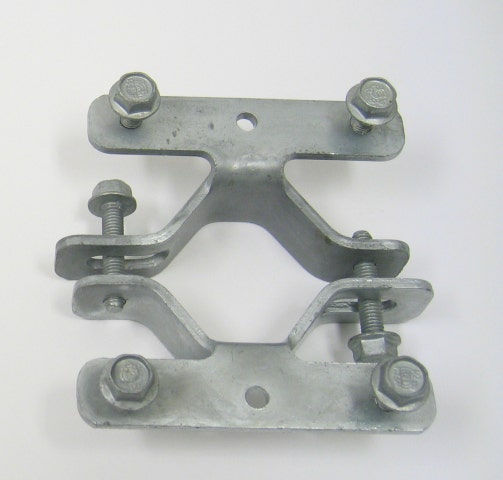 Stolpfäste för dubbla kantbockade skyltar ,Stolpfäste för dubbla kantbockade skyltar 