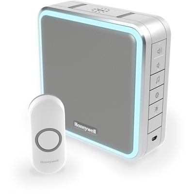 Trådlös dörrklocka Honeywell DC915NG 200 m Grå