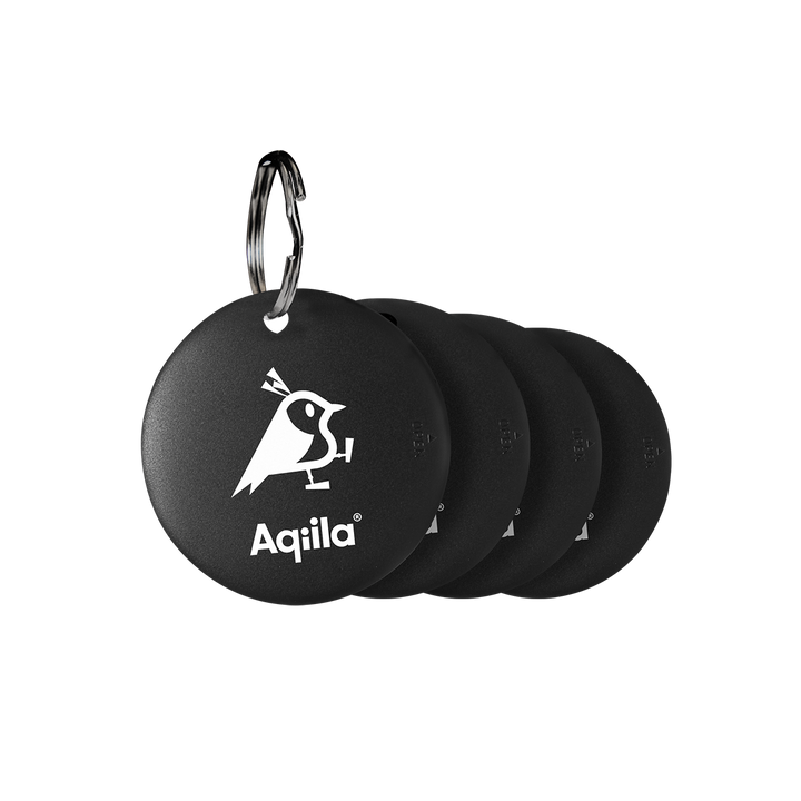 Smart tracker Aqiila Tagbird med keyring - 4-pack