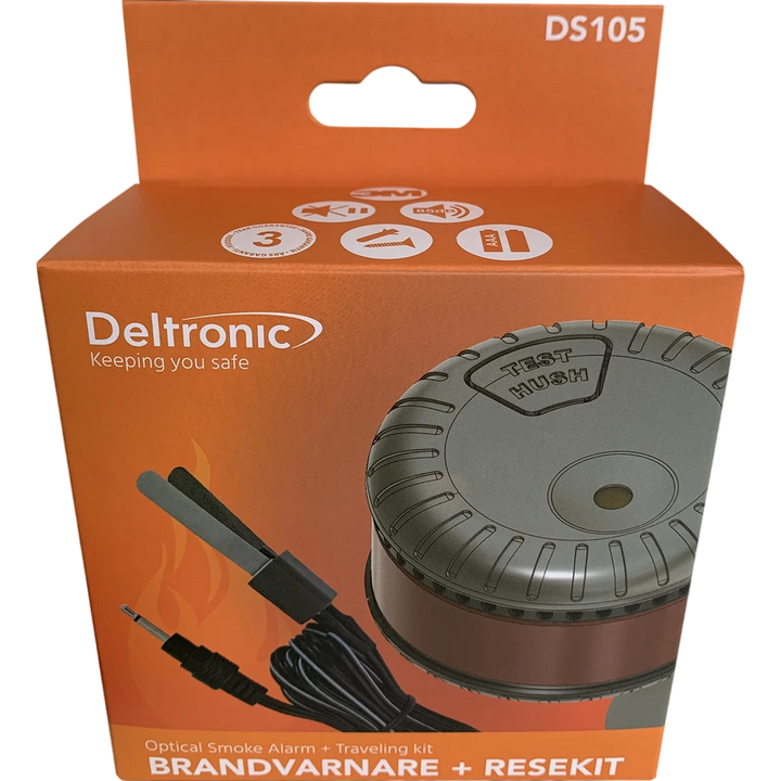 Resebrandvarnare, stöldskydd och inbrottslarm Deltronic DS105