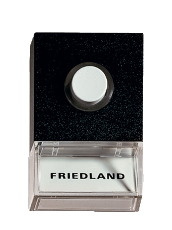 Tryckknapp till trådbundna dörrklockor Honeywell Push D723 Svart