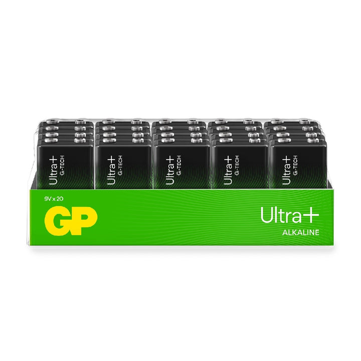 Engångsbatteri GP Ultra Plus 9V / 6LF22 20-pack