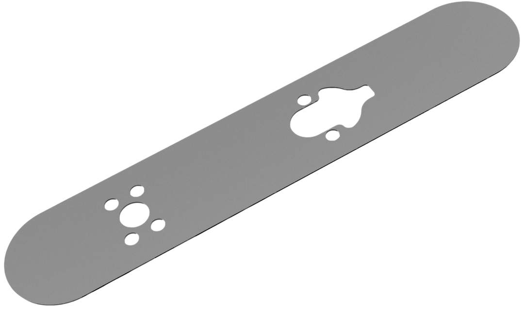 Underläggsbrickor till BG 5000 - 60 x 306 mm - Silver