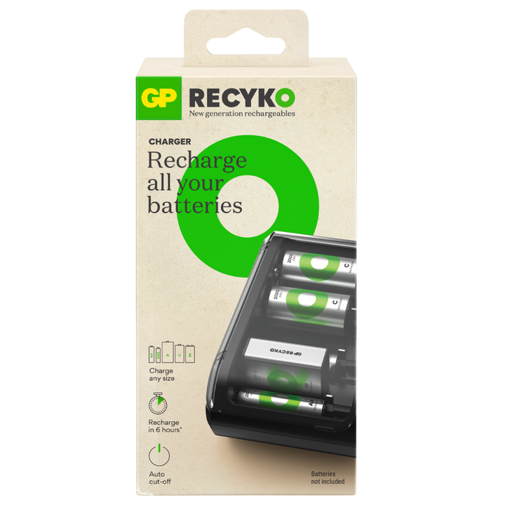 Batteriladdare GP ReCyko Universal AA/ AAA / C / D / 9V  (B631)