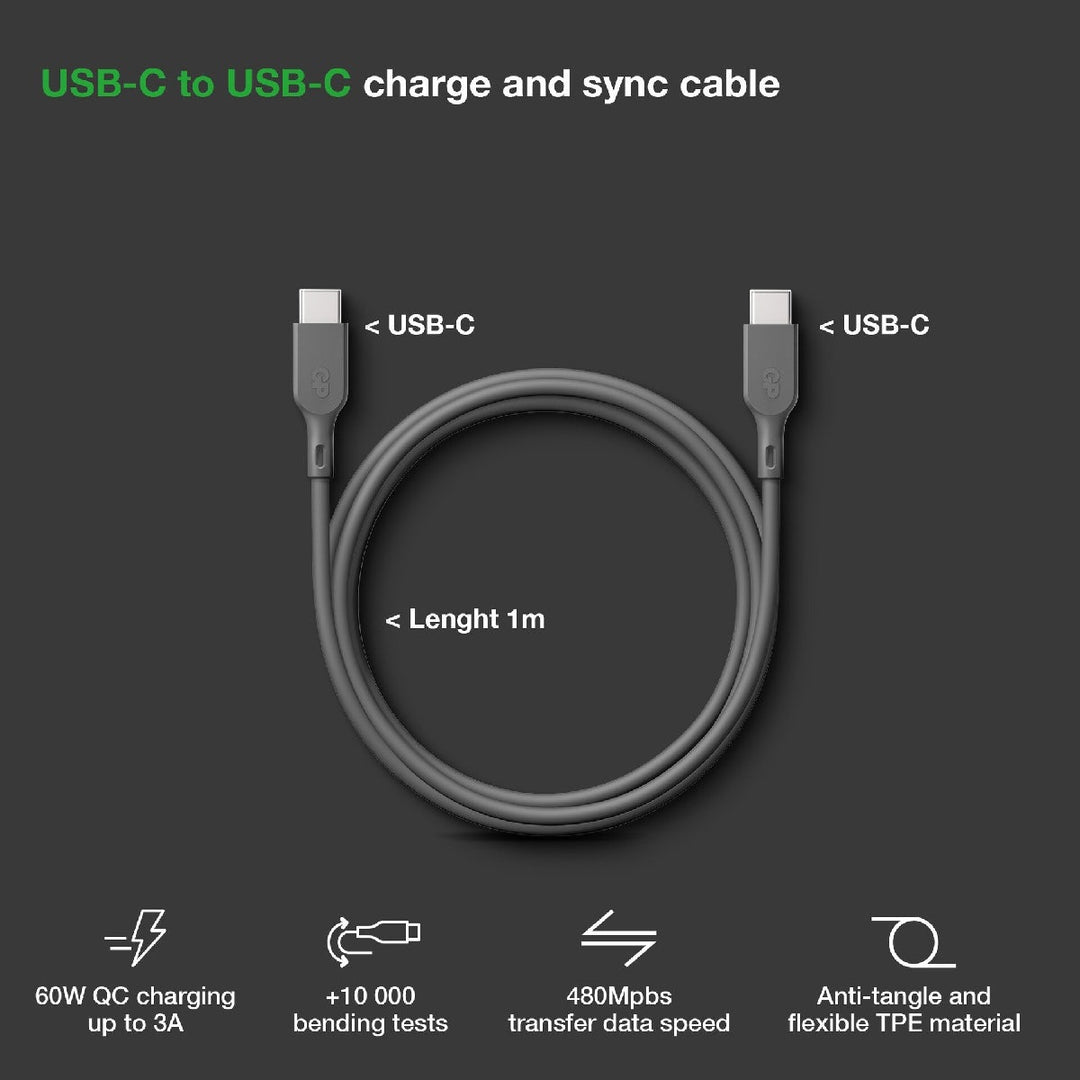 Premium USB-kabel GP - USB-C till USB-C