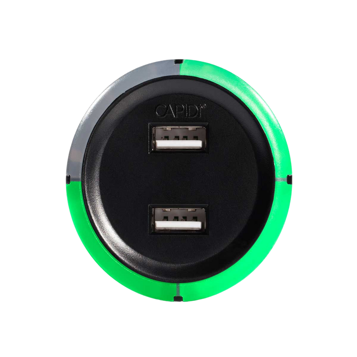 USB laddare med timer CAPiDi Svart