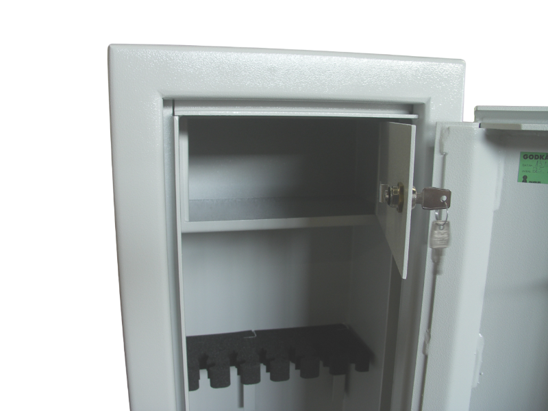 Vapenskåp Robursafe RSK 7 med låsbart fack