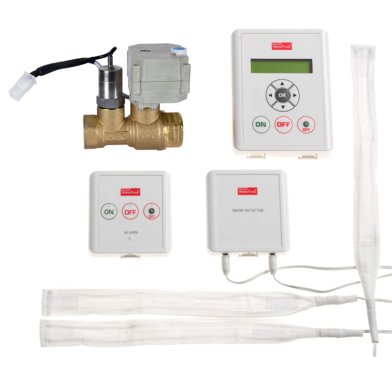 Vattenfelsbrytare WaterFuse® Villa Komplett till huvudvattenledningen