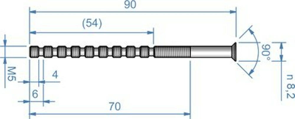 Vredskruv 65-130 mm i olika ytbehandlingar – bild 3 – St George